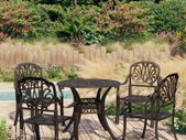 5 Piece Bistro Set Cast Aluminium Bronze