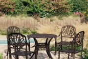 5 Piece Bistro Set Cast Aluminium Bronze