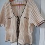 Cream crochet cardigan 16/18 Image 2