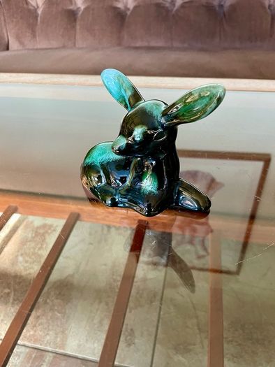 Vintage Blue Mountain Pottery Deer Fawn Figurine Canadian BMP Pottery Mid Century Animal Decor