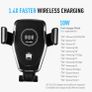 10W Car Phone Holder Qi Wireless Charger for Samsung S7 S8 S6 iPhone X 8 8Plus Image 2