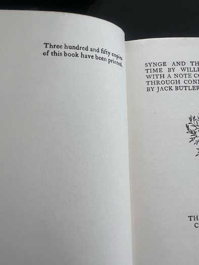W B Yeats Cuala Press 8 Books J M Synge Seven Poems