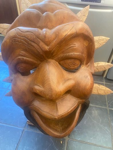 Massive mahogany head