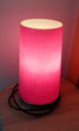 Pink touch lamp