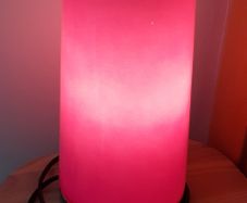Pink touch lamp for bedside