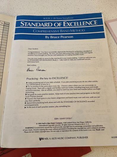 Standard Of Excellence Comp Band Method by Bruce Pearson