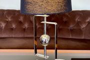 Stylish Italian Style Repro Chrome Space Age MCM Table Lamp
