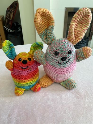 handmade knitted toys