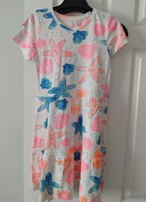Girls seashell dress age 8-9