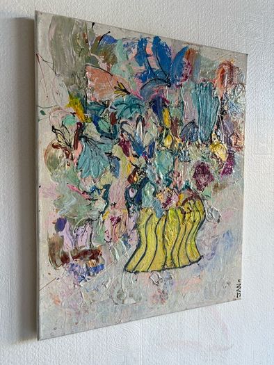 Original Painting Irish Abstract Floral Original Floral Painting Original Art contemporary Irish art