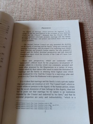 2005 Dignitas Connubi. On the Dignity of Marriage. Religious.