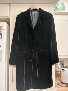 Black Velvet Vintage Coat