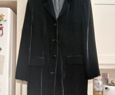 Black Velvet Vintage Coat