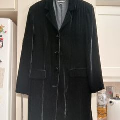 Black Velvet Vintage Coat