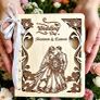 Wooden Wedding Card, Laser Cut & Engraved! Image 7