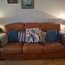 Italian Leather 3 seat Sofa Image 3