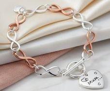 Equilibrium Two Tone Infinity Mum Bracelet