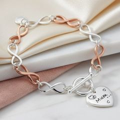 Equilibrium Two Tone Infinity Mum Bracelet