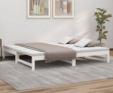 Day Bed | White | Solid pinewood | Double
