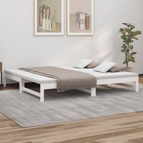 Day Bed | White | Solid pinewood | Double