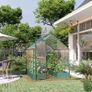 New Garden Walk-in Polycarbonate Greenhouse with Raised Garden Bed 6ft x 8ft Image 9