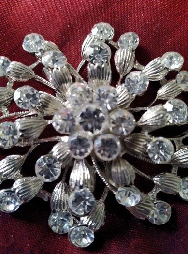 Large Diamonte Brooch