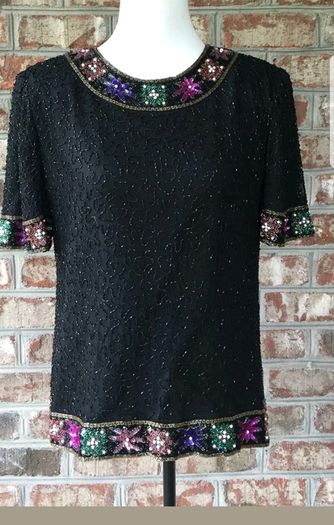 Beaded vintage top