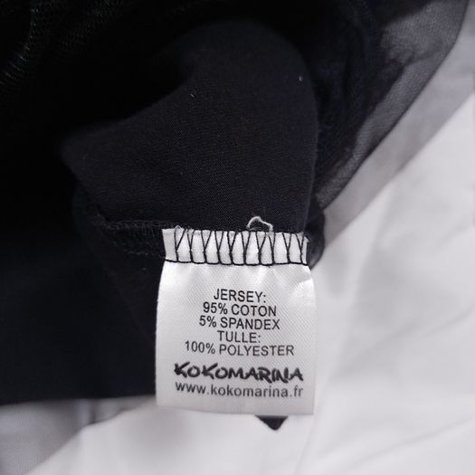 Kokomarina by Antoine Coelenbier Black Sleeveless Tulle Mesh Tiered Ruffle Hem Midi Dress XL