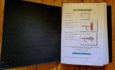 Fly Fishing, Fly Tying Binder