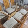Glass top table and 6 chairs Image 2