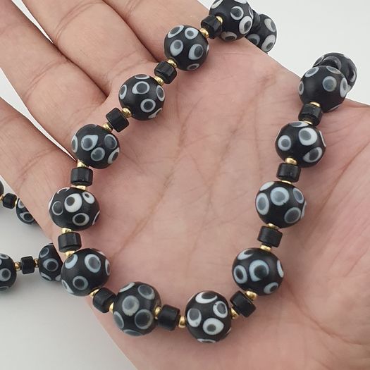 Vintage Venetian Style Thousand Eyes Glass Beads Necklace