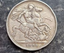 1889 Queen Victoria Silver Crown