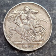 1889 Queen Victoria Silver Crown