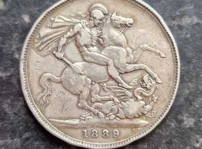1889 Queen Victoria Silver Crown