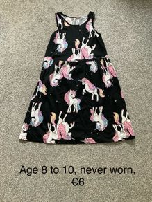 Girls dress, size 8 to 10, never worn