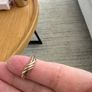 Vintage 9ct Gold Rope Twist Band Ring with Original 1987 Maltese Jeweler Box Image 2
