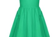 Brand New GRACE KARIN Girls Dresses 134 Children s Dress 140 Cotton Simple Classic Casual Knee Length Green
