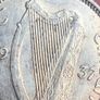 1937 Irish Shilling Silver 75% AU  rare in this condition Image 6