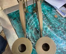 Vintage Pair of piano or wall sconces