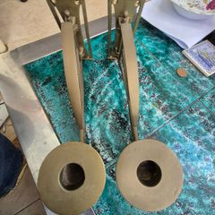 Vintage Pair of piano or wall sconces