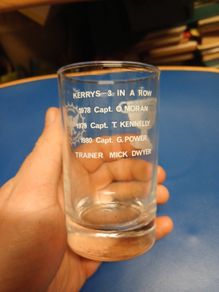 Kerry GAA glass, Brownes Drinks Ltd.