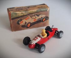 Diecast Vintage Tekno Cooper Norton Midget Car - Very Good Condition/Good Original Box