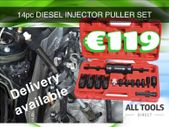14pc Injection Puller Tool Bosch Delphi Siemens Diesel Injector Remover Tool Set