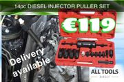 14pc Injection Puller Tool Bosch Delphi Siemens Diesel Injector Remover Tool Set