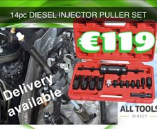14pc Injection Puller Tool Bosch Delphi Siemens Diesel Injector Remover Tool Set