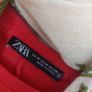 Zara apple red belted dress with free shawl Image 2