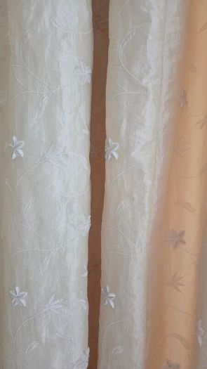 Curtains 270Lcm x 200Wcm - tie backsx2 - pole