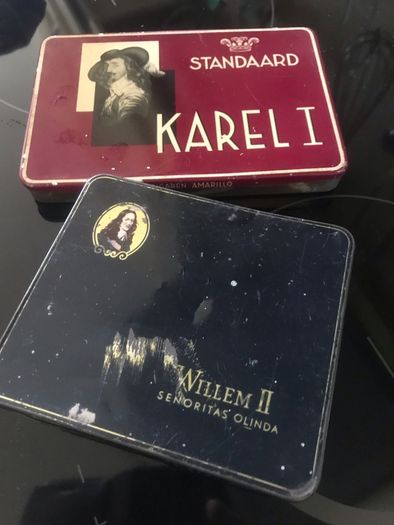 Vintage Cigar Metal Boxes