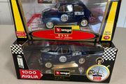 Fiat 500 Mille Miglia x 2 Burago Rare