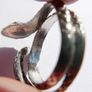 Vintage Sterling Silver Snake Serpent Ring Size O - 5g Image 9